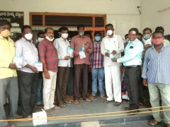 TPAD Donates Masks and Sanitizers in Narayanapeta